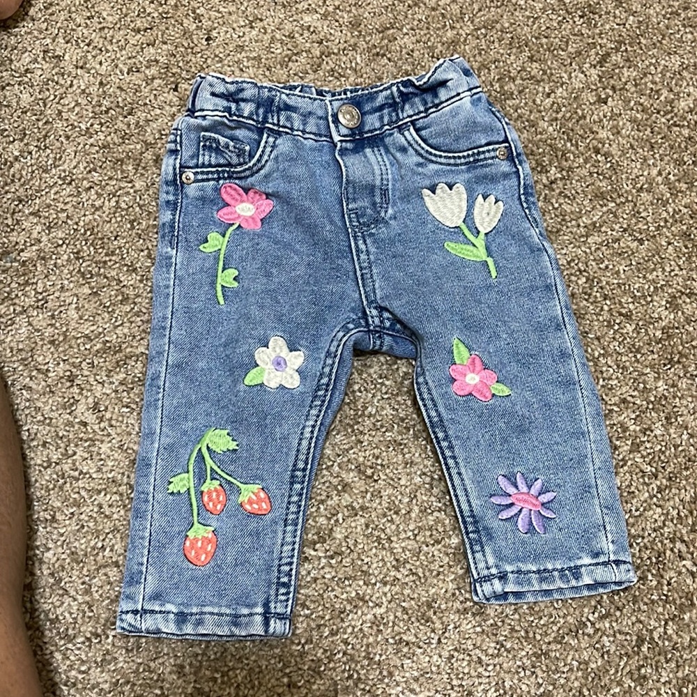 Baby Flower Jeans